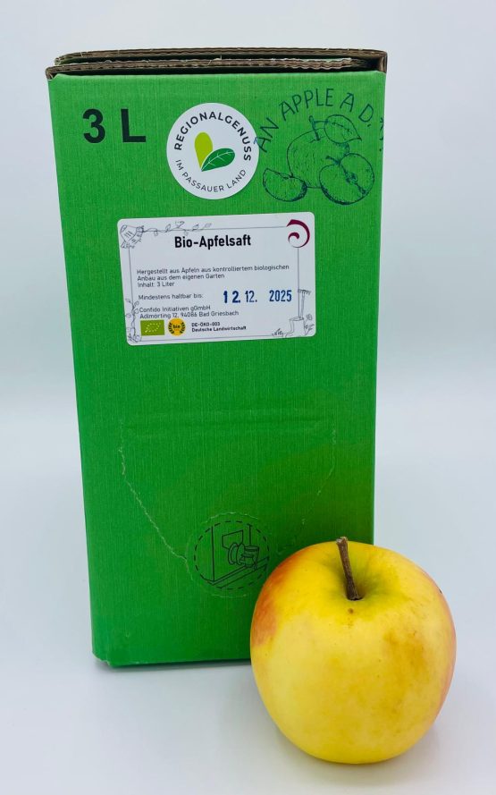 Apfelsaft im 3 Liter Beutel